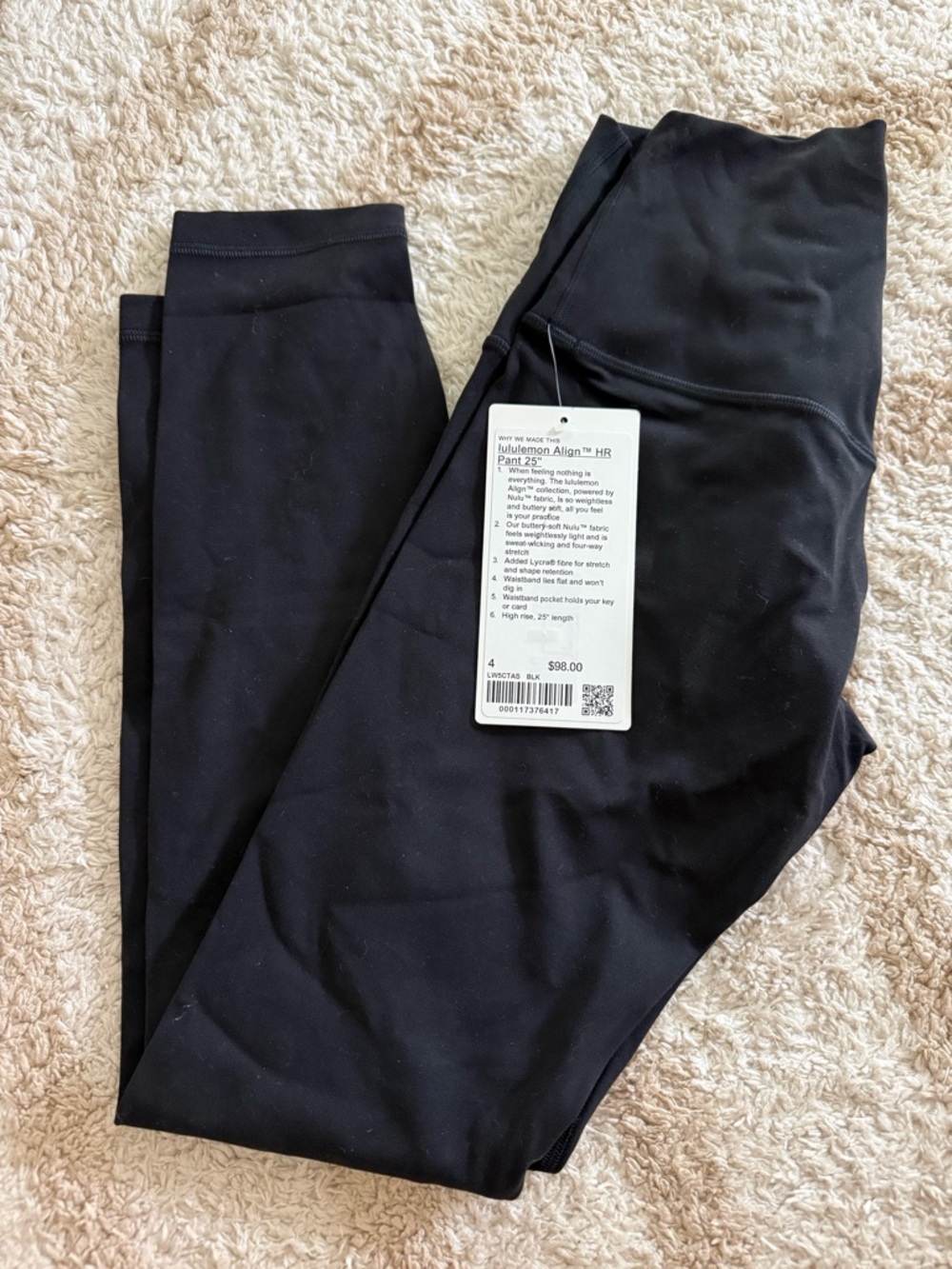 Lululemon Black Align High-Rise Leggings
